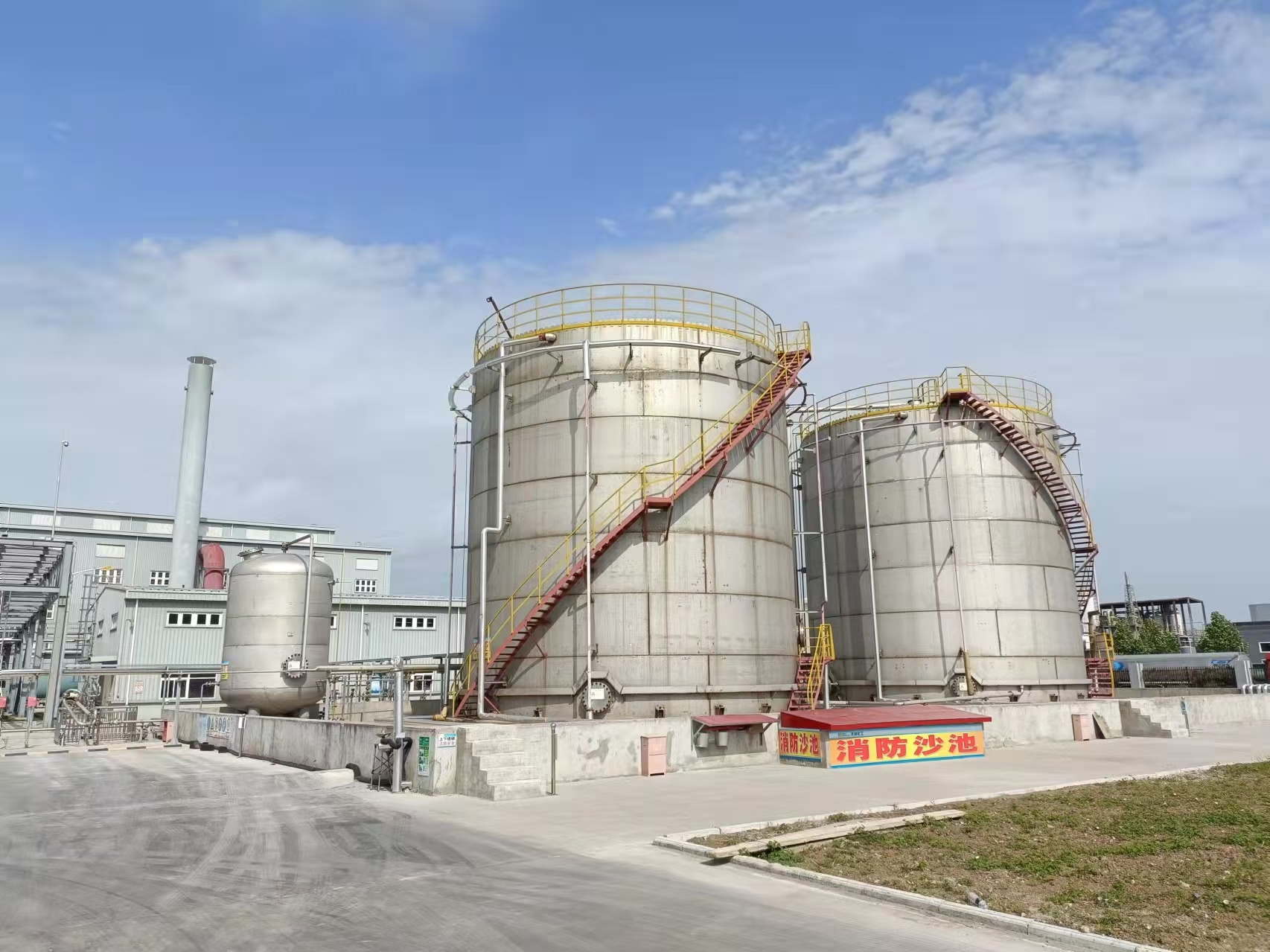 Storage tanks and production area